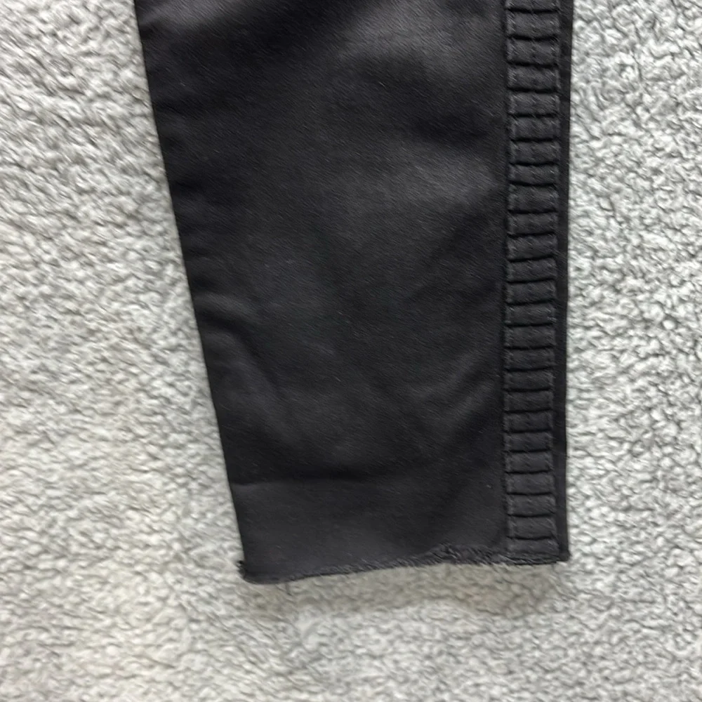 💚👖J Brand Maria Highway Black Size 29 Stretch Cotton Blend Raw Hem - Picture 5 of 11